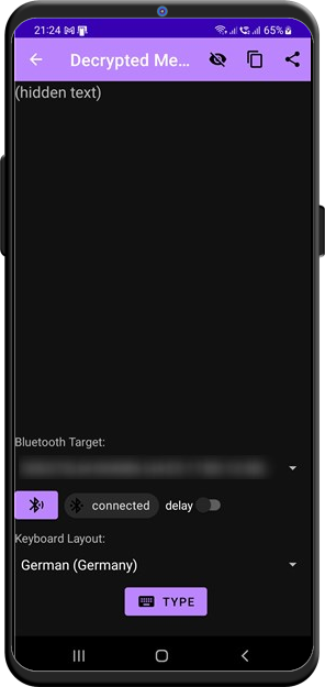 Decrypted Message