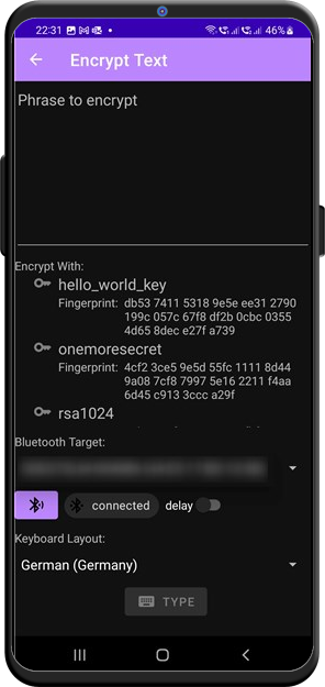 encrypt text